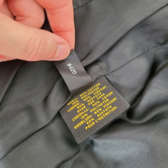 Cole Haan Black Denim Button Jacket Size 8 - Picture 10 of 11